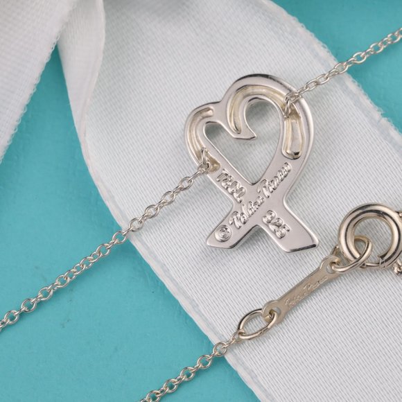 Tiffany & Co. Necklace Paloma Picasso Vintage Loving Heart Pendant in Silver - Picture 10 of 10